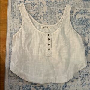 White Sleeveless Top
